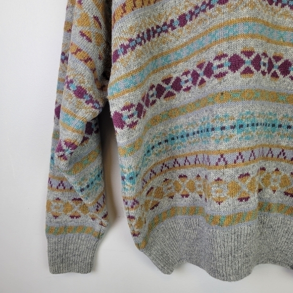 VINTAGE McGregor Shetland Wool Sweater XL - Picture 3 of 13